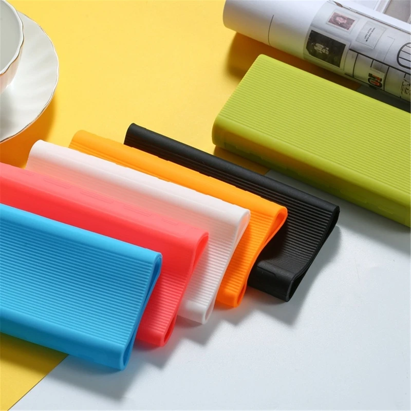 Power Bank Case For Xiaomi Power Bank 3 30000 MAh Silicone Protector Case Cover Skin Shell Sleeve Protector Cover PB3018ZM