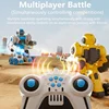 New Watch Remote Control Robot Smart Electric 2.4G Lighting Smoking 360° Rotation Lanuch Bullet Robot Toy Boy Kid Gifts 4