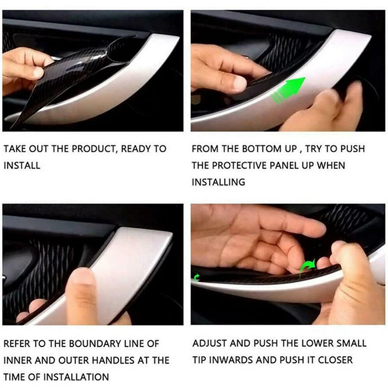 Car Door Handle Cover Pair Fit For BMW 3 4 Series F30 F35 2012 2013 2014 2015