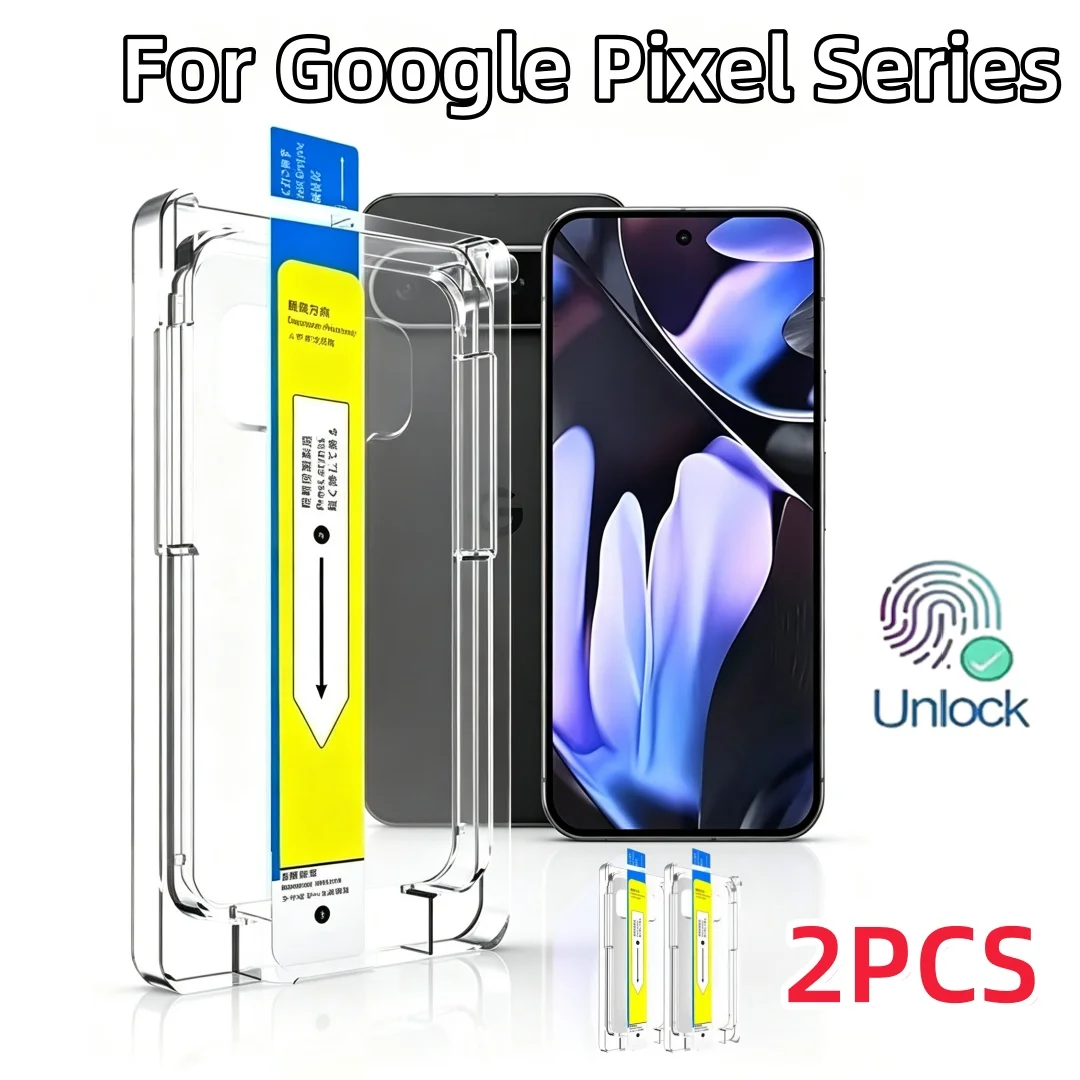 2-Pack Tempered Glass Screen Protector with Auto Dust Protection Film