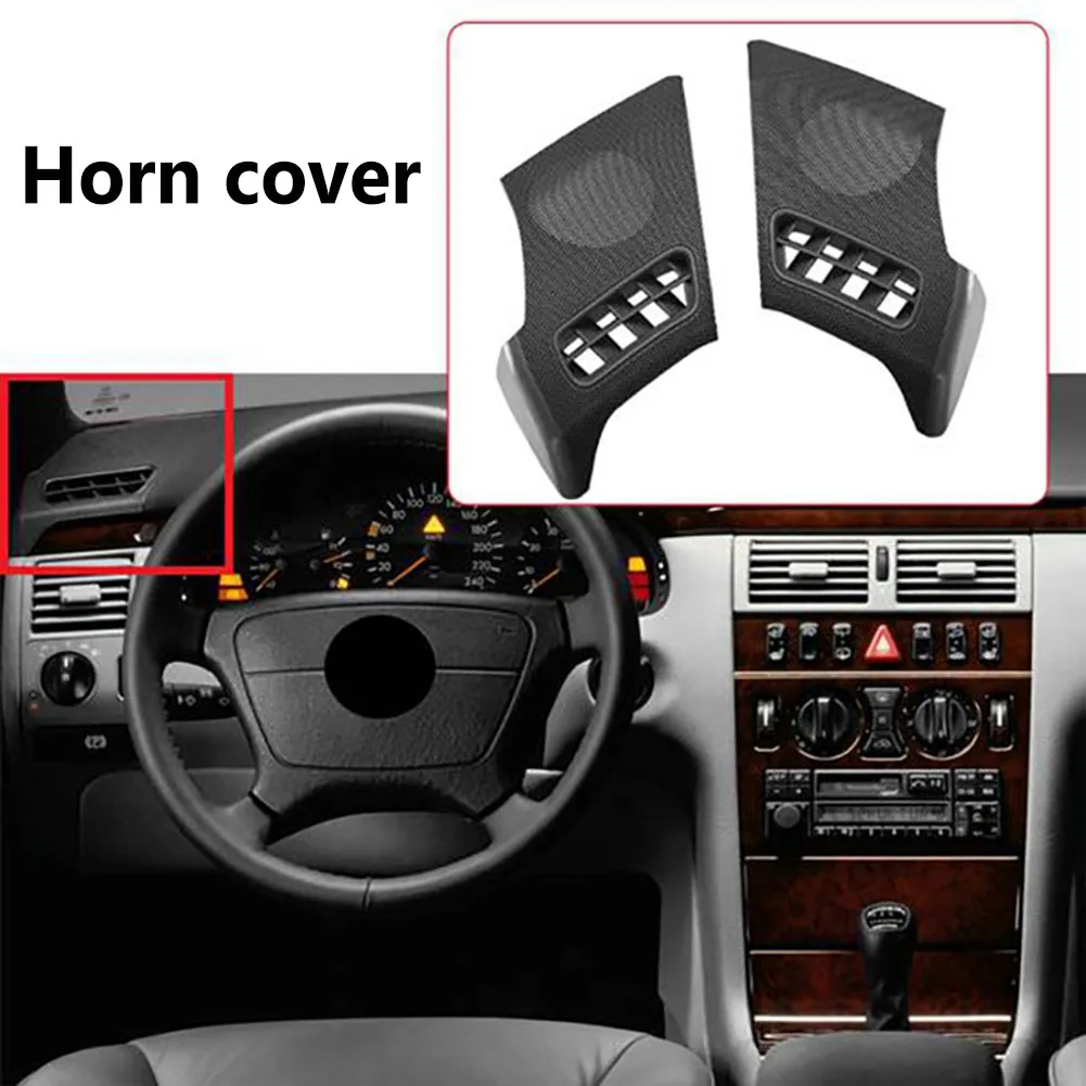 Car Styling Dash Board Side Air Vent Speaker Grill Cover for Mercedes Benz E-Class W210 1996-2002 Black Auto Interior Accessorie