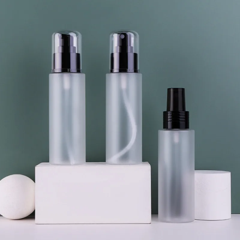 10/30/50pcs 100ml Frosted PET Lotion Bottle Spray Bottle With Cover Toner Water Empty Cosmetic Container