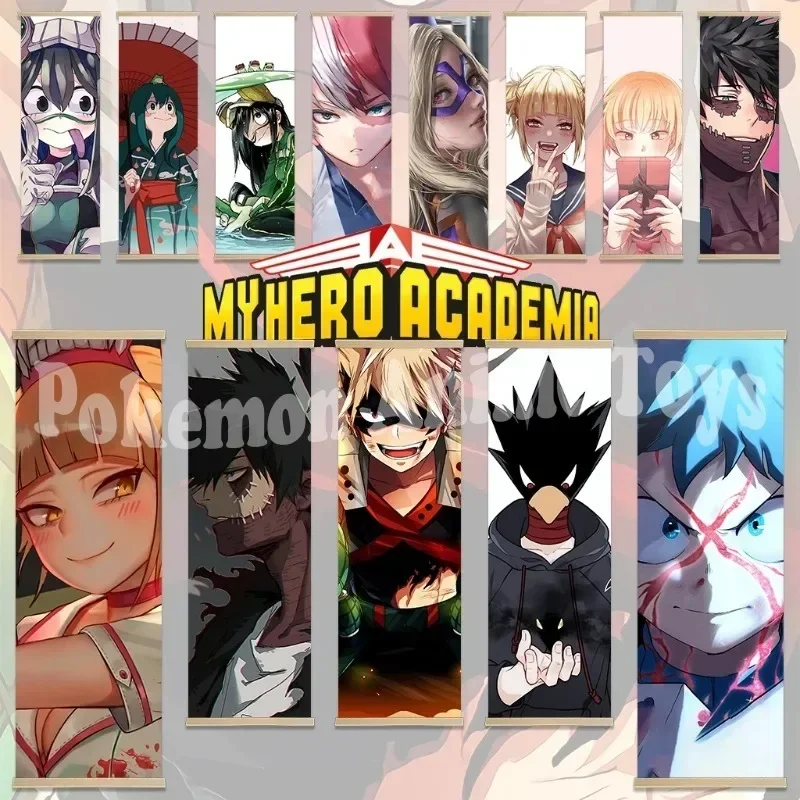 My Hero Academia Retro-Style HD Wall Art Hanging Scroll