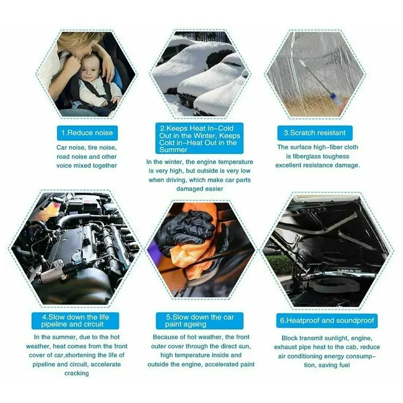 Car Sound Insulation Mat Shock-absorbing Anti-noise Rubber Cotton Pad Self-Adhesive Sound Insulation Proofing Deadener Mat 10PCS Sound Proof Mat Sound Insulation Mat Sound Deadener Mat