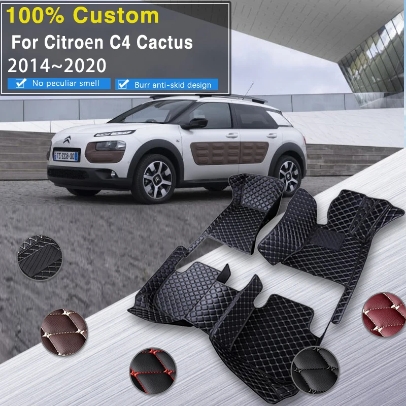 Car Mats Floor For Citron C4 Cactus 2014~2020 Waterproof Leather Car Mat  Fully Set Tapete Automotivo Para Carro Car Accessories - AliExpress 34