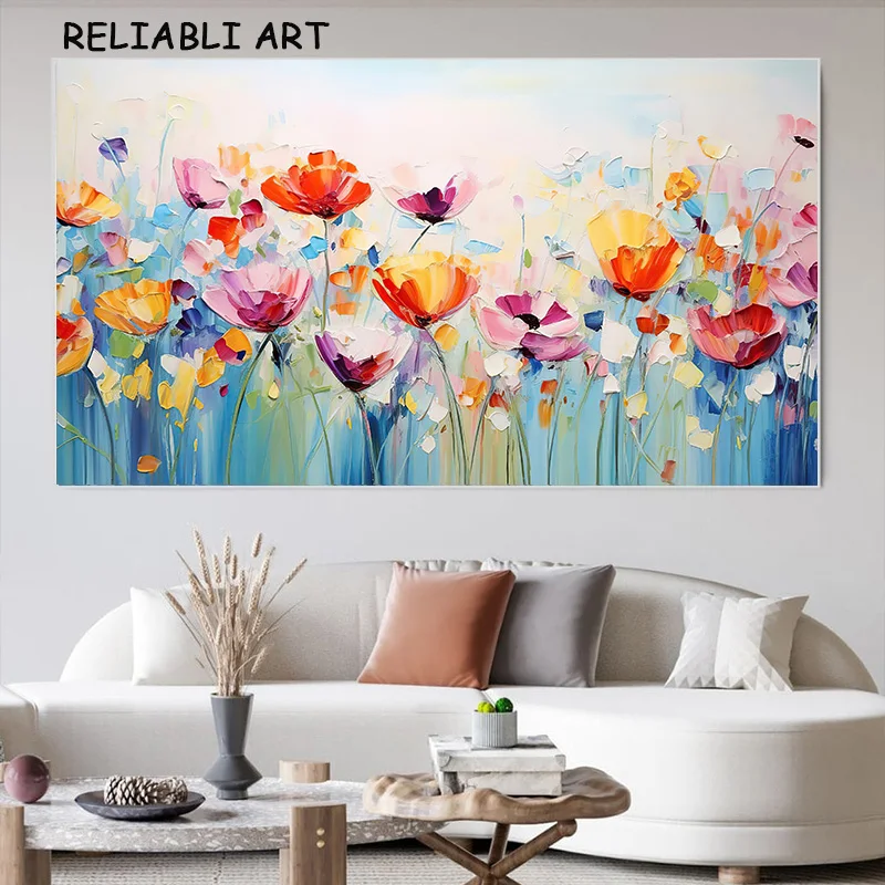 DesignArt Fairy家キャンバス風景画油彩画プリント、イエロー 36x28