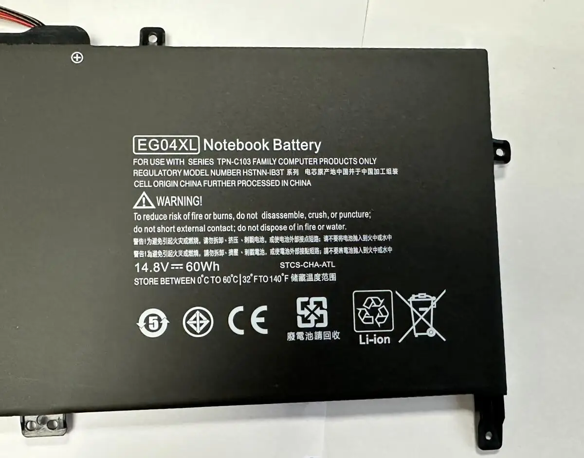 Bateria do Portátil para hp Envy Eg04xl 61051er 6-1006ea 6-1004tu Hstnn-ib3t Tpn-c103 Tpn-c108 Hstnn-db3t - Imagem 6