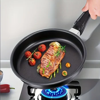 Set padelle in ghisa - Antiaderente, ideale per bistecche, uova e arrostire, padelle - Compatibile con fornelli a induzione e gas 1