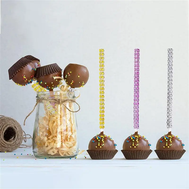 Cakepop and Caramel Apple Bling Pop Sticks DIY 