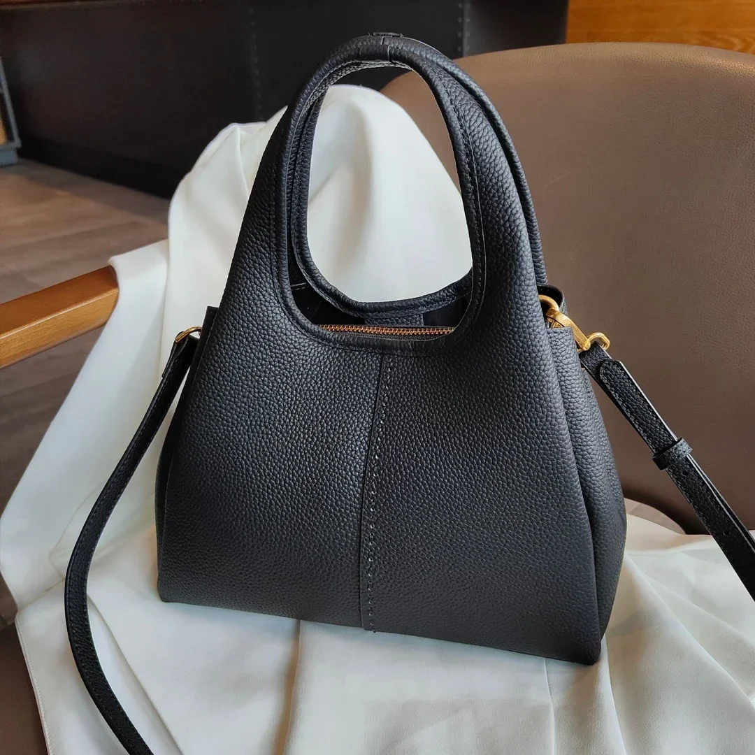 Bucket Handbags For Women CHUOZI Women's Genuine Leather Soft