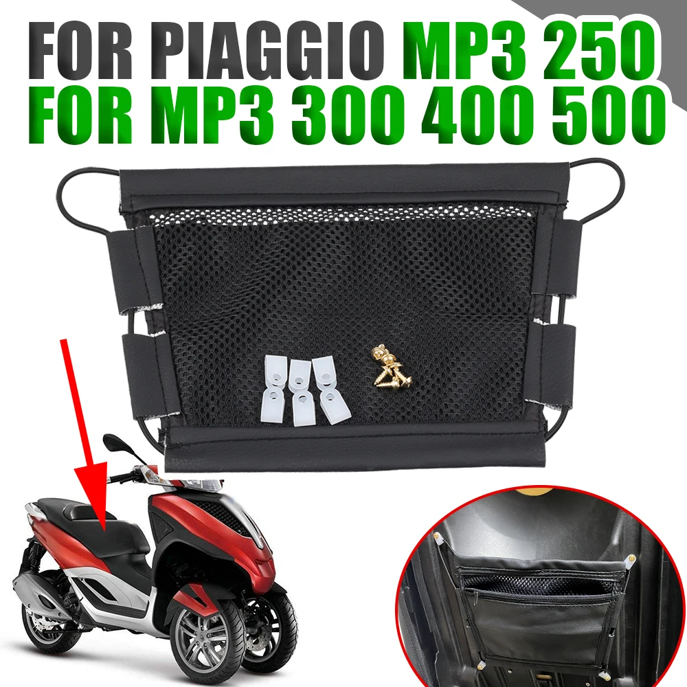 2023 Voor Piaggio MP3 250 300 500 HPE Sport Scooter Motorfiets Accessoires Stuur Mobiele Telefoon Houder GPS Stand Beugel: Motorsteun (Kleur : Mirror type Silver
