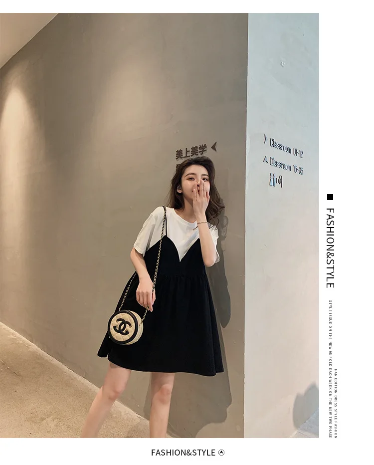 Summer Maternity Dress – Loose Two-Piece Style