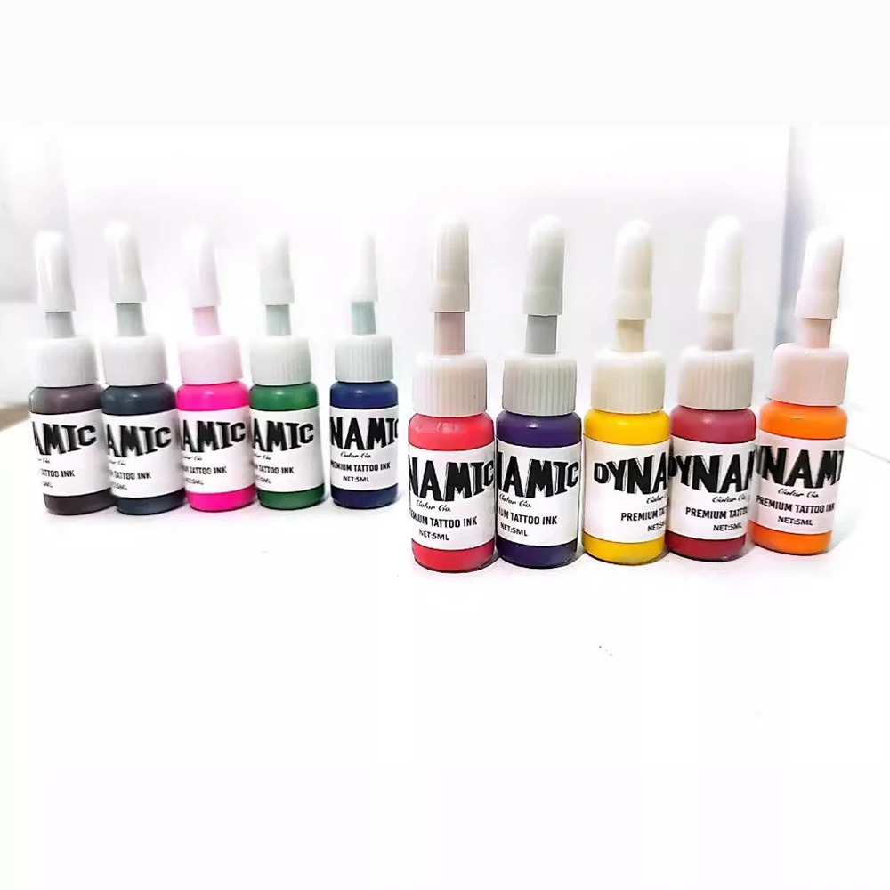Tattoo Ink Set 10 Complete Colors Pigment Kit 1/6oz (5ml) Tattoo Supply for Kit Body Practice Pigment tattoo ink tattoo ink pigment tattoo ink kit