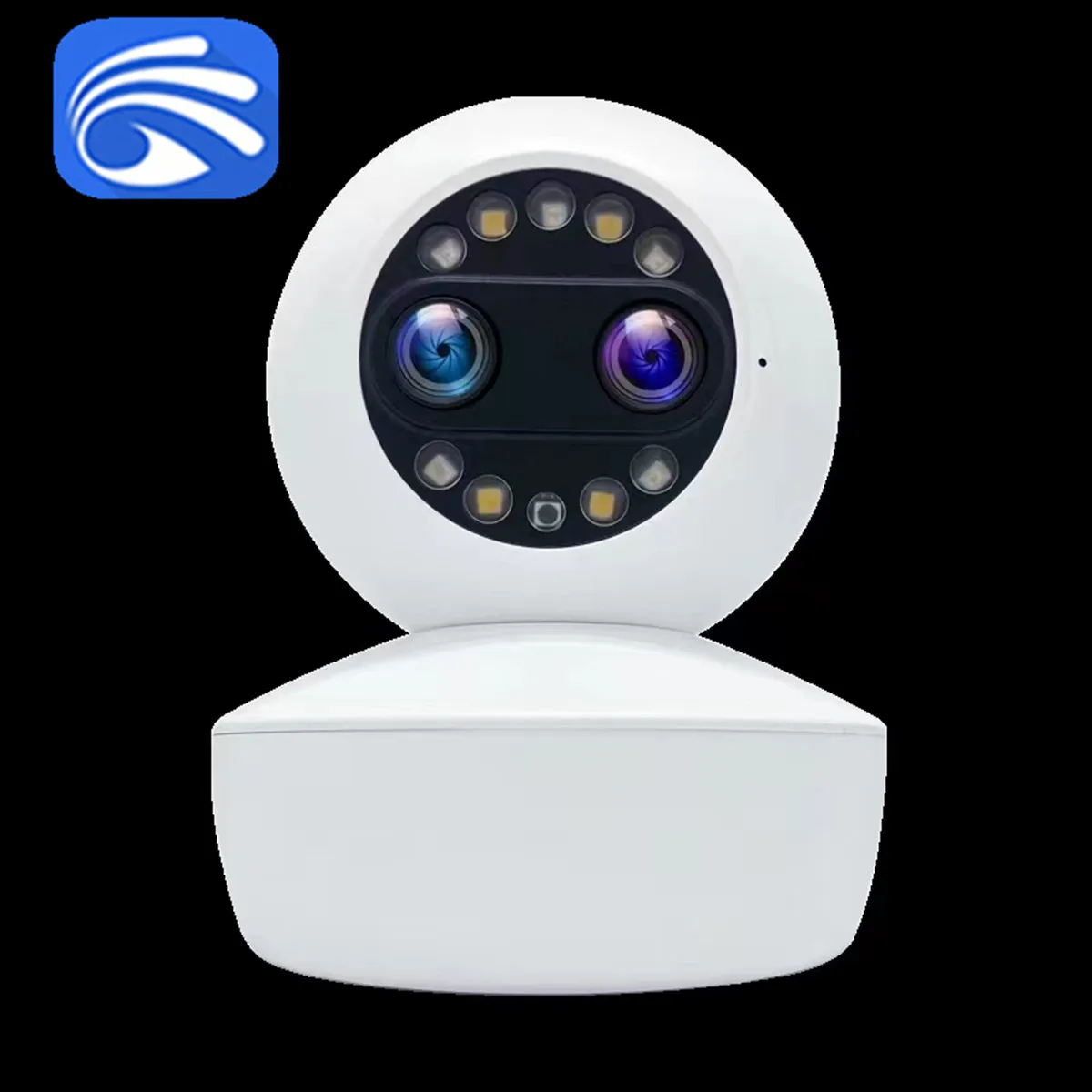 2Mp 1080P Yoosee App Dual Lens Ptz Ip Dome Camera 8X Zoom Full Color Ai Humanoid Detection Intercom Baby Monitor