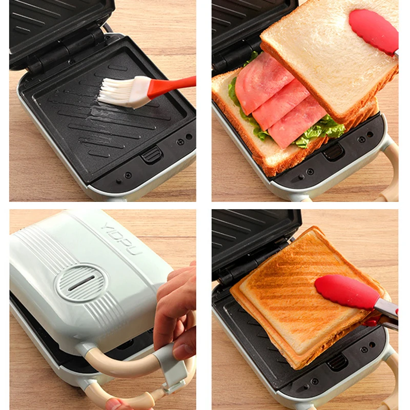 Electric Sandwich Maker Toaster Making Machine Breakfast Sandwiches Waffles Taiyaki Takoyaki Donuts Baking Pan Oven Molds