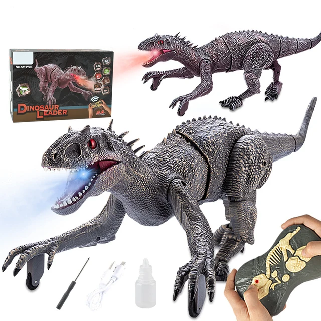 2.4G RC Dinosaur Raptor Jurassic world Remote Control Velociraptor Toy Electric Walking dragon Toys For Children Christmas Gifts 2