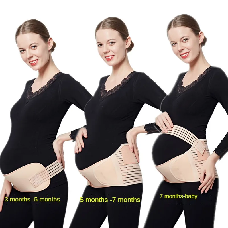 Prenatal Belly Support Belt Adjustable Pubic Pain Waist Support Belt for Pregnant Women Breathable Belly