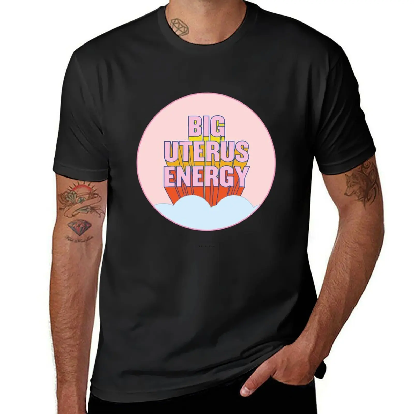 

BIG UTERUS ENERGY (uterus optional) T-Shirt cute clothes korean fashion new edition summer clothes men clothing