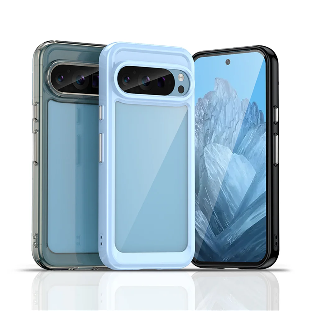Vibrant Clear Acrylic Shockproof Case - Slim & Durable Design