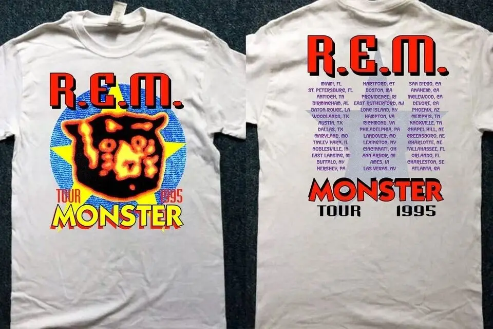 

Rem Monster Tour 1995 Винтажная Футболка R E M фанаты музыки