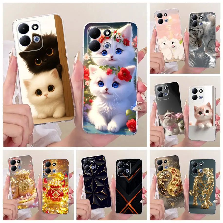 Cute Cartoon Animal Soft Silicone Clear Phone Case Cover