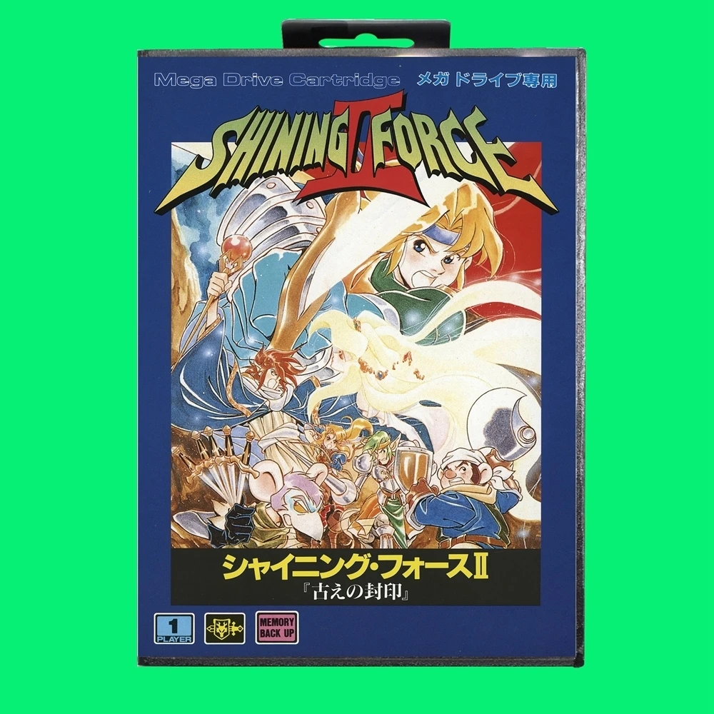

Игровой картридж Shining Force II, 16-битная игровая карта MD с чехлом JP, Розничная коробка для Sega Mega Drive