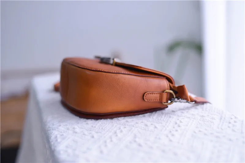 Pndme Mode Vintage Designer Echt leder Frauen Diagonale Tasche lässig handgemachte Luxus echte Rindsleder weibliche kleine Umhängetasche – Detail 27