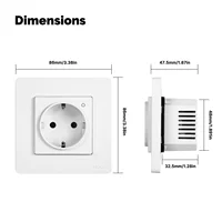 MOES Tuya ZigBee Smart Socket EU Wall Embedded Outlet Energy Monitor Indicator App Remote Control Voice Cotrol Alexa Google Home - Image 6