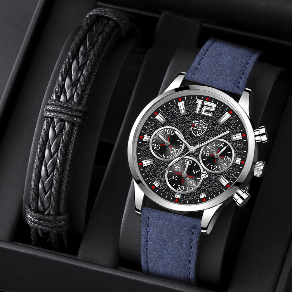 

Reloj De Hombre Perfect Watch For Men Sports Fashion Man watches 2022 Luxury Leather Pointer Luminous Watch Montre Homme Relogio