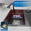 Hidden Cup Washer kitchen Sink Stainless Steel Small Single Slot Bar Washbasin Multifunctional With Cover Plate Dishwashing Pool 3