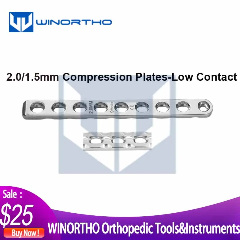 

2.0/1.5mm LC-DCP plates veterinary orthopedic instruments pet animal surgical Compression winortho