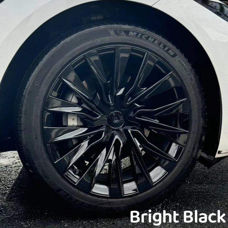 Wheel Hub Covers Wheel Hub Caps 4PCS 18-Inch Wheel Cover For Tesla Model 3 Highland Performance Replacement Wheel Cap Full Rim Cover Accessories