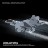 Top F22S 2.4G 3CH 3D6G RC Plane Raptor F22 Warplane WLtoys A180 Upgrade Version LED Light With Gyroscope Glider Outdoor Toys 4
