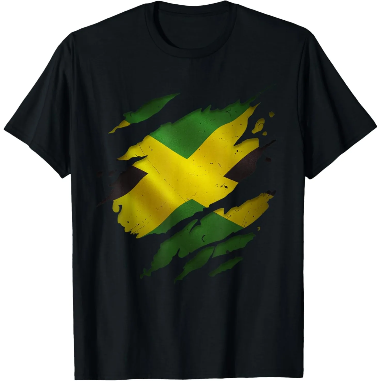 Lustige Jamaika-Flagge Kultur Stolze Jamaikaner T-Shirts für Männer und Frauen Reine Baumwolle Humor-T-Shirt Kurzarm Unisex Lockere Kleidung