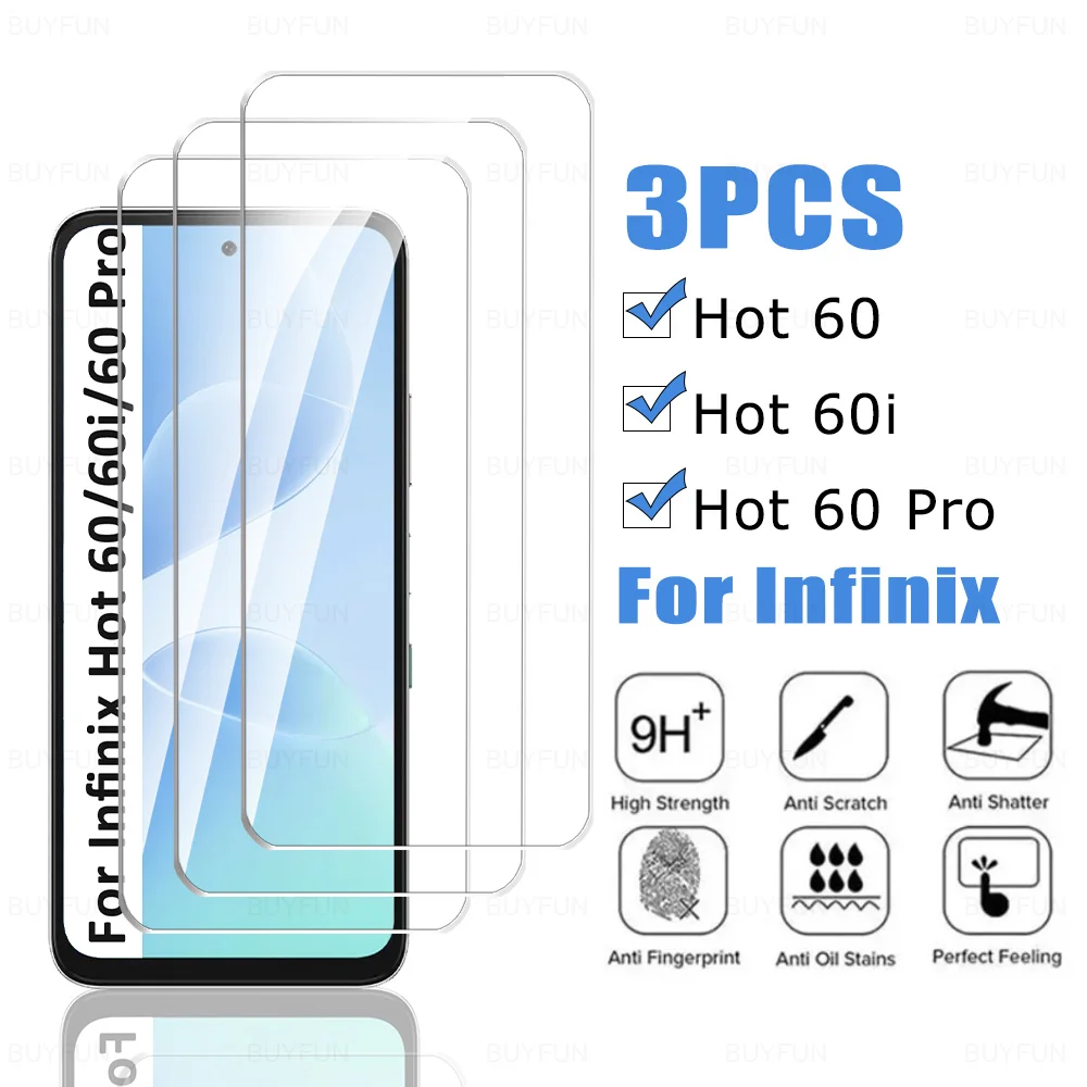 Premium Full Cover Tempered Glass Screen Protector - HD Clarity Pack of 3