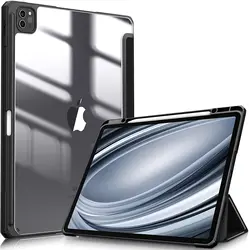 Premium Protective iPad Case with Pencil Holder - Compatible with Multiple Generations and Sizes for iPad Air 4 5 10.9 (Black)