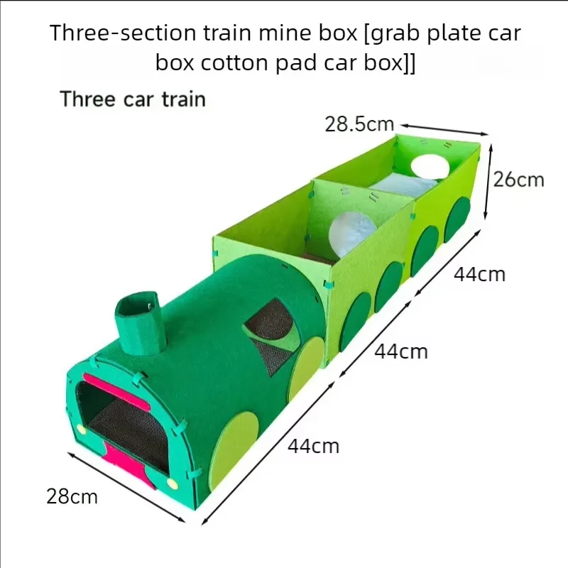 Tunel dla kota, drapak dla kota, zabawka, przejście pociągu, otwór wiertniczy, papier falisty, tkanina tkana, samochód, odporny na zużycie i shavin