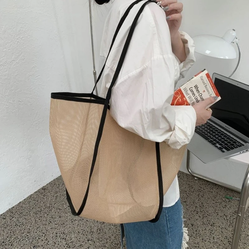☆EMIS☆ MESH SHOPPER BAGWHITE m1037_1334895 Silver Mesh shopper bag with logo - Buy Online | Terranova