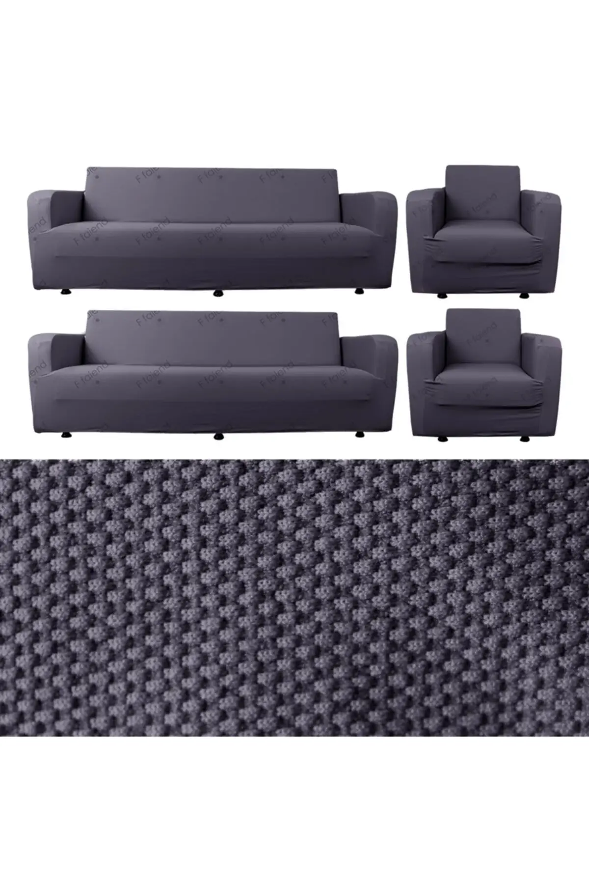

Flexible Seat Sofa Case Set With Tires 3 3 3 1 1 Maxi Suit Cotton-Polyester 80x125 Grey 180 230 Cover Salon