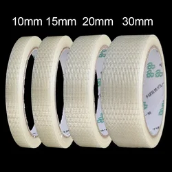 Heavy - Duty Waterproof Fiberglass Adhesive Mesh Tape 20M - 30mm (Transparent)
