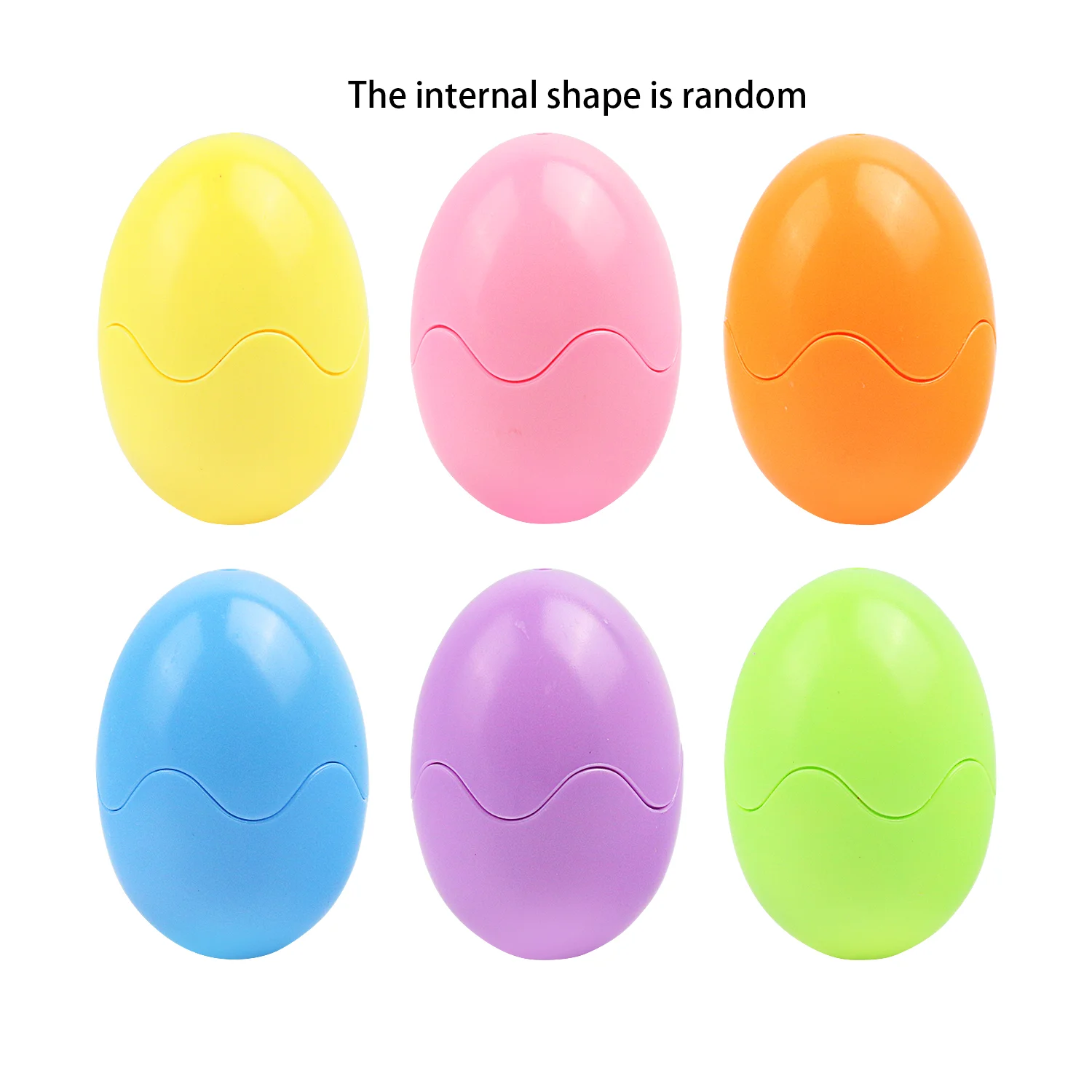 6PCS Montessori Smart Eggs 3D Puzzle Toys for Children Educational Learning Math Toy Kids Color Shape Recognize Match Easter Egg 3