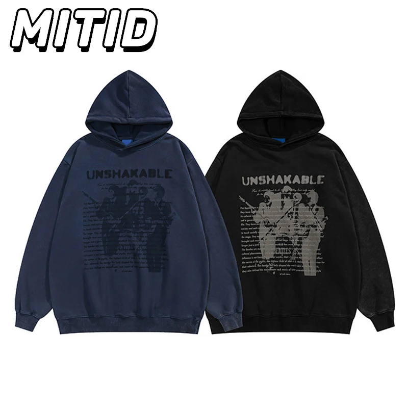 

Уличная одежда в стиле хип-хоп, пуловер для пар на весну и осень, толстовки с капюшоном в стиле ретро и графическим принтом, толстовки большого размера с капюшоном, хипстерские толстовки для мужчин