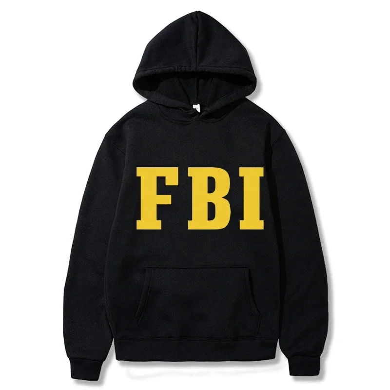 2024 hot selling men's and women's long sleeved hooded sweatshirts,FBI printed sportswear, jogging pants, thick and warm clothes