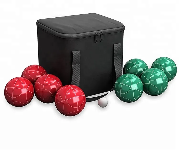Bocce Ball Set with Easy Carrying Bag 107mm Bocce Ball Set Lawn Bowls Lawn Bowling