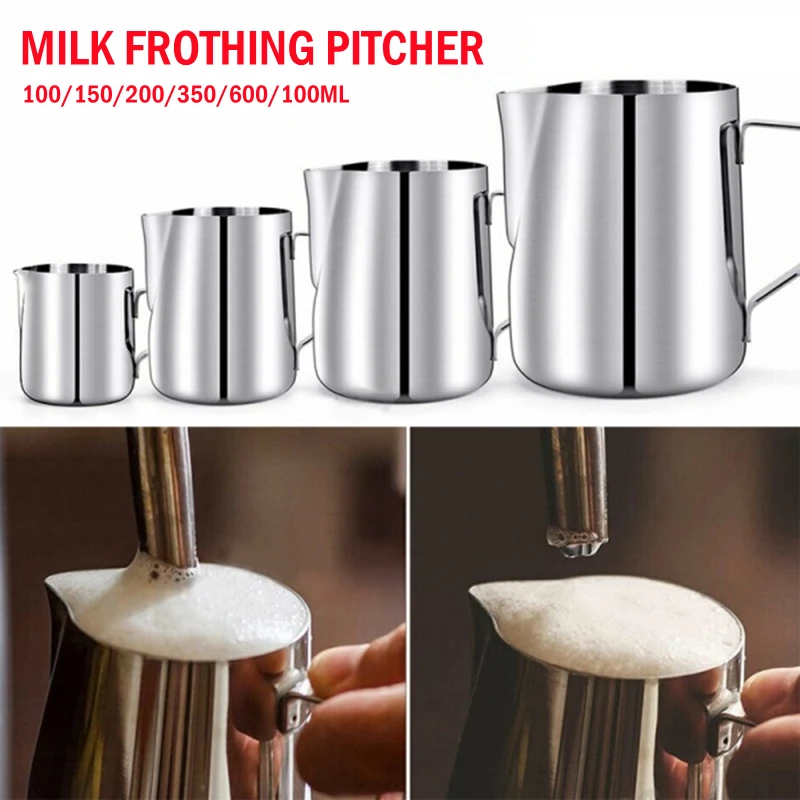 Stainless Steel Milk Frothing Jug Mug Cup Coffee Latte Pitcher Barista Craft Jug 