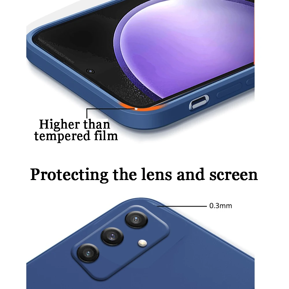 Liquid Silicone Shockproof Phone Case - Durable & Stylish Back Cover