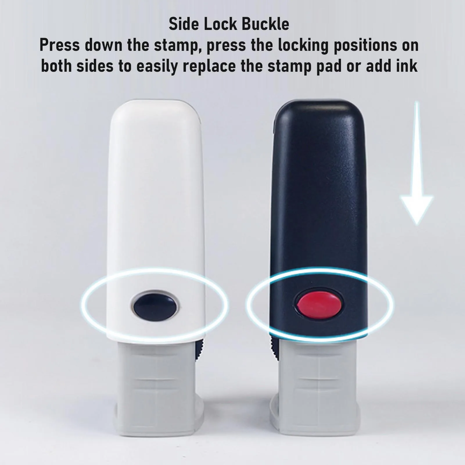 Date Stamp 25x2.8mm English Date Clear Imprint Quick Drying Adjustable Self Inking Stamp Self Inking Date Stamp