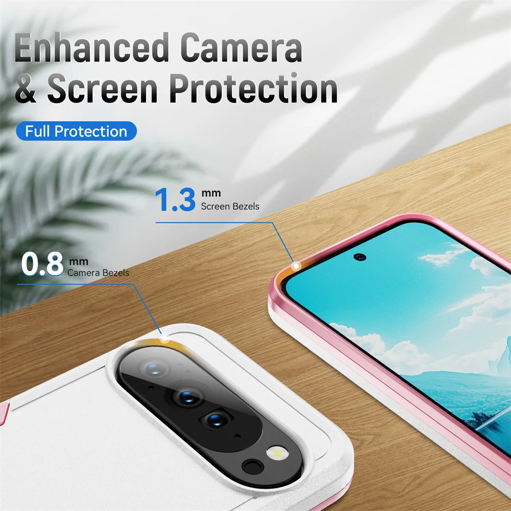 Dual Layer Shockproof Armor Bumper Phone Case with Color Collision Design