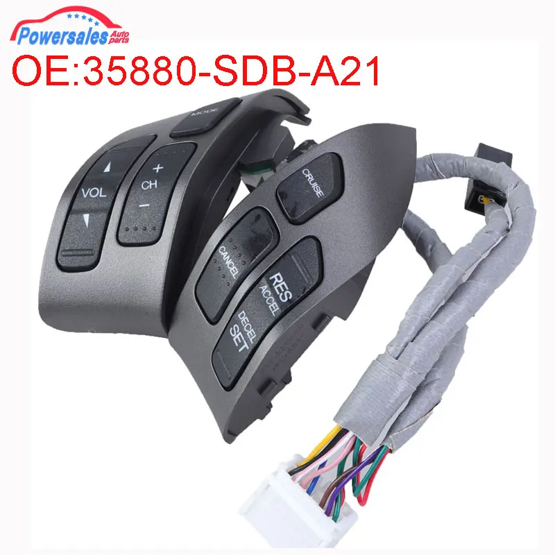 Interruptor de Control de combinación de volante multifunción para Honda Accord, 2003-2007, 35880-SDB-A21, 35880SDBA21, 35880-SDB-A01ZA, nuevo