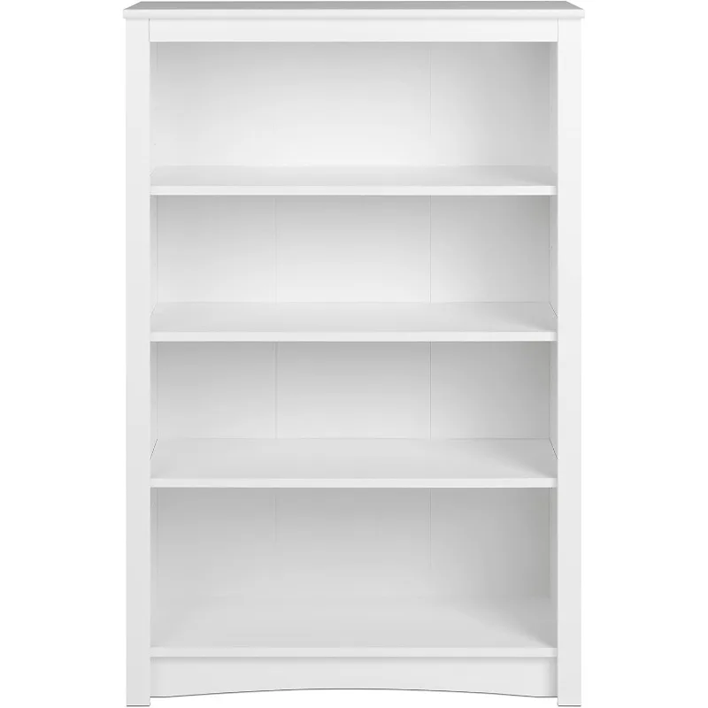 Home Office 4-Shelf Standard Bookcase, 31.5 in. W x 48 in. H x 13 in. D,